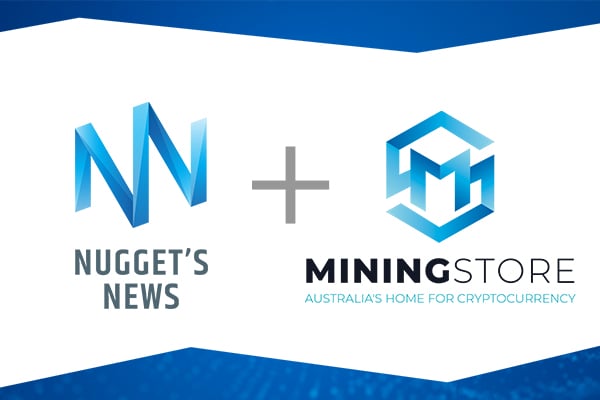 Mining Store Partnership with Nugget's News for Crypto news banner